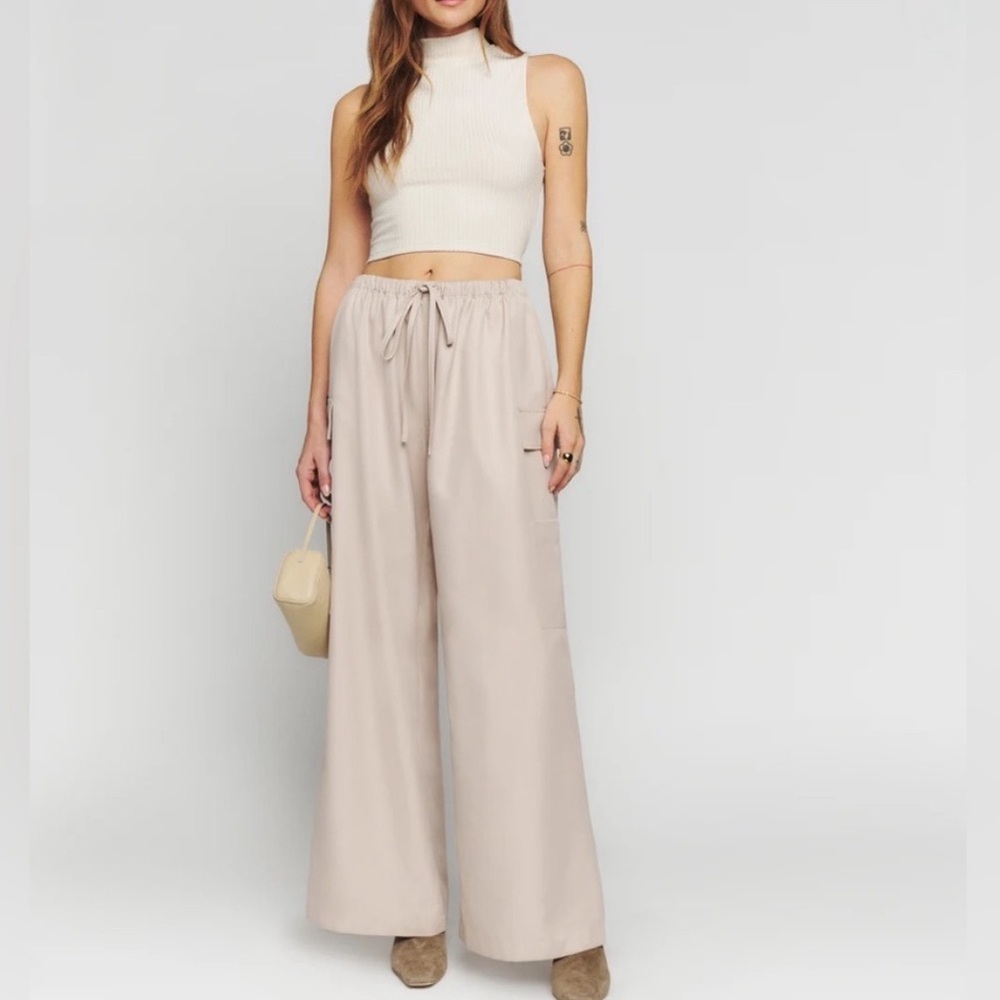 Reformation Ethan Pant in Taupe Sz S